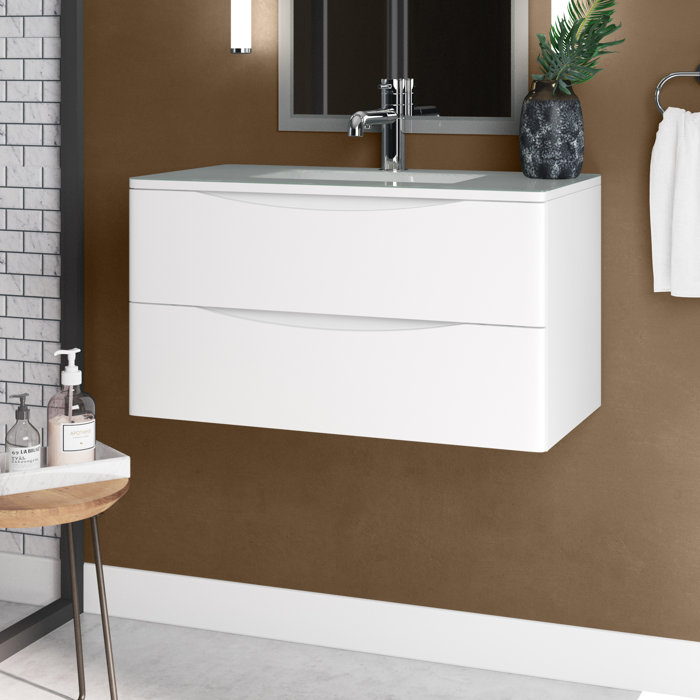 Belfry Bathroom Chappel 900mm Wall Mount Vanity Unit & Reviews